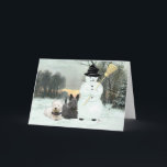 Cartes Pour Fêtes Annuelles Westie & Scottie Construire un Snowman<br><div class="desc">Oui,  ils l'ont construit eux-mêmes ! ! Ce Westie et Scottie passent une bonne journée d'hiver ensemble ! Avez-vous un Westie et Scottie,  nous le faisons ! Ces designs sont créés à partir de mon oeuvre originale et disponibles sur les vêtements,  la nouveauté et les cadeaux! Profite ! !</div>