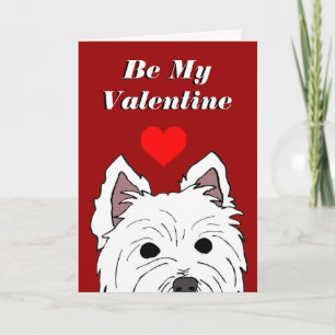 Cartes Pour Fêtes Annuelles Westie Valentine Card