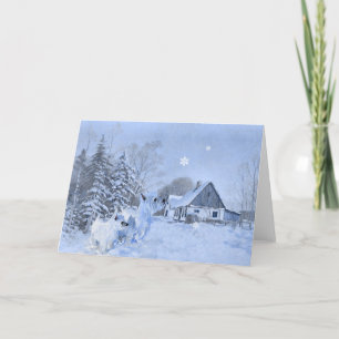 Cartes Pour Fêtes Annuelles Westies Love the Wintertime