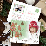 Cartes Pour Fêtes Annuelles Whimsical Christmas Trees Winter Wonderland Photo<br><div class="desc">Conçu par fat*fa*tin. Facile à customiser avec votre propre texte,  photo ou image. Pour des demandes personnalisées,  veuillez contacter fat*fa*tin directement. Des frais personnalisés s'appliquent. www.zazzle.com/fat_fa_tin www.zazzle.com/color_therapy www.zazzle.com/fatfatin_blue_knot www.zazzle.com/fatfatin_red_knot www.zazzle.com/fatfatin_mini_me www.zazzle.com/fatfatin_box www.zazzle.com/fatfatin_design www.zazzle.com/fatfatin_ink</div>
