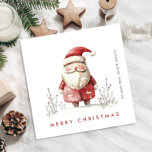 Cartes Pour Fêtes Annuelles Whimsical Minimal Santa Claus Christmas Corporate<br><div class="desc">Surprenez et apportez la joie à vos proches et rendez la fête inoubliable. Pour plus de personnalisation,  cliquez sur le lien "customiser plus" et utilisez notre outil de conception pour modifier ce modèle.</div>