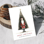 Cartes Pour Fêtes Annuelles Whimsical Minimal Santa Claus Christmas Corporate<br><div class="desc">Surprenez et apportez la joie à vos proches et rendez la fête inoubliable. Pour plus de personnalisation,  cliquez sur le lien "customiser plus" et utilisez notre outil de conception pour modifier ce modèle.</div>
