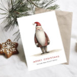 Cartes Pour Fêtes Annuelles Whimsical Minimal Santa Claus Christmas Corporate<br><div class="desc">Surprenez et apportez la joie à vos proches et rendez la fête inoubliable. Pour plus de personnalisation,  cliquez sur le lien "customiser plus" et utilisez notre outil de conception pour modifier ce modèle.</div>