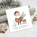 Cartes Pour Fêtes Annuelles Whimsical Minimal Santa Claus Christmas Corporate<br><div class="desc">Surprenez et apportez la joie à vos proches et rendez la fête inoubliable. Pour plus de personnalisation,  cliquez sur le lien "customiser plus" et utilisez notre outil de conception pour modifier ce modèle.</div>