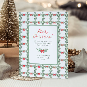 Cartes Pour Fêtes Annuelles Whimsical Retro Blanc   Joyeux Noël