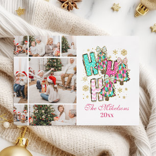 Cartes Pour Fêtes Annuelles Whimss7 Photo Ho Ho Famille de Noël