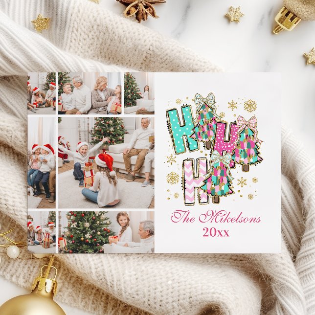Cartes Pour Fêtes Annuelles Whimss7 Photo Ho Ho Famille de Noël (Créateur téléchargé)