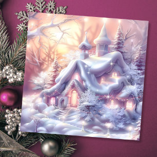Cartes Pour Fêtes Annuelles Whimsski Winter Wonderland House Noël