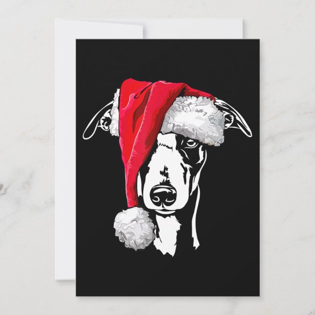 Cartes Pour Fêtes Annuelles whippet amusant père Noël Noël chien maman cadeau  (Devant)