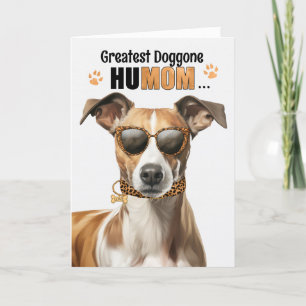 Cartes Pour Fêtes Annuelles Whippet Dog Best HuMOM Jour des Mères