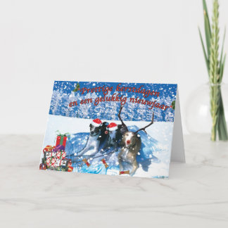 Cartes Pour Fêtes Annuelles Whippet kerstkaart