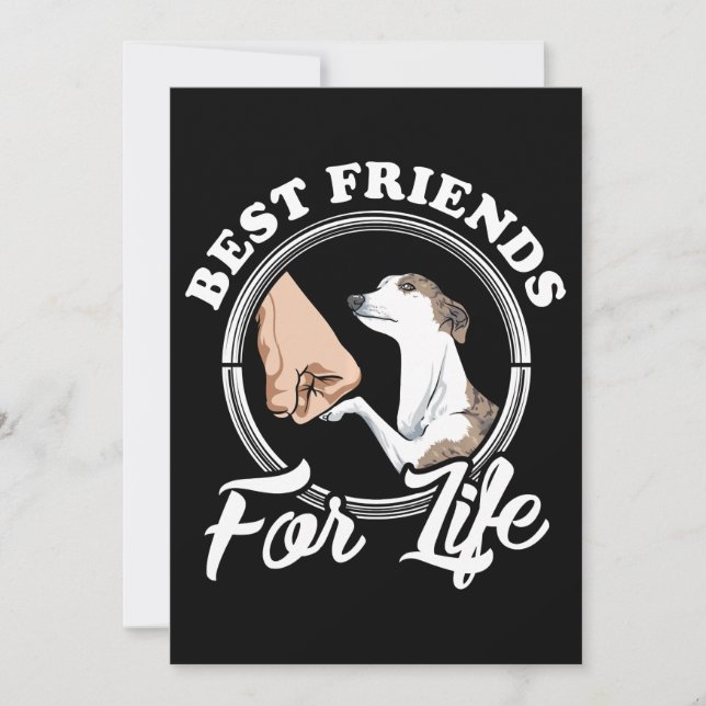 Cartes Pour Fêtes Annuelles Whippet Lover fait la sueur aux amoureux de Whippe (Devant)