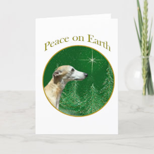 Cartes Pour Fêtes Annuelles Whippet Peace