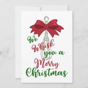 Cartes Pour Fêtes Annuelles Whisk You Joyeux Noël