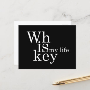 Cartes Pour Fêtes Annuelles Whiskey cite d'humoristiques paroles d'alcool cade