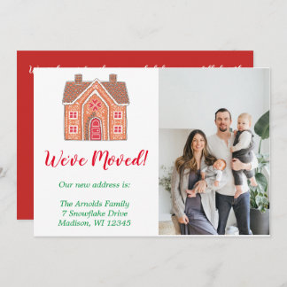 Cartes Pour Fêtes Annuelles White Christmas Gingerbread Accueil Photo Moving