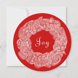 Cartes Pour Fêtes Annuelles White Christmas Wreath