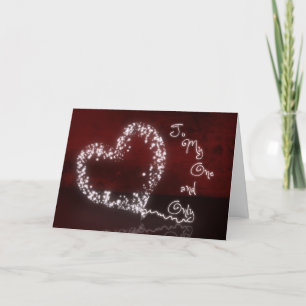 Cartes Pour Fêtes Annuelles White Heart Valentine's Day