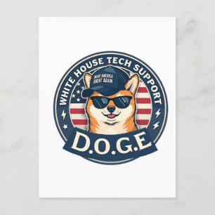 Cartes Pour Fêtes Annuelles White House Tech Support Doge