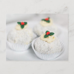Cartes Pour Fêtes Annuelles White powdered Christmas cakes