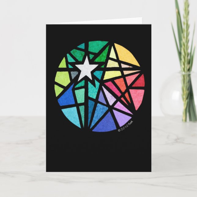 Cartes Pour Fêtes Annuelles whitestar (Devant)
