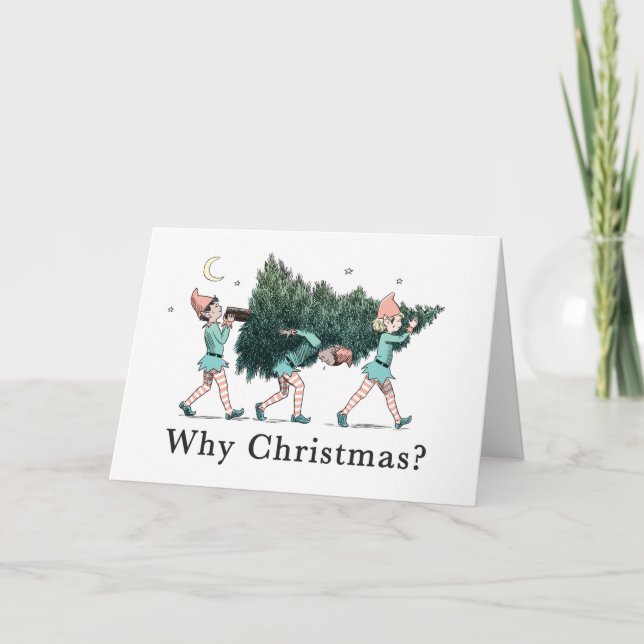 Cartes Pour Fêtes Annuelles "Why Christmas?" Holiday card (Devant)