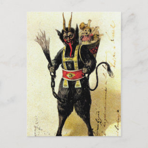 Cartes Pour Fêtes Annuelles Wicked Krampus Scary Demon Holiday Christmas Xmas