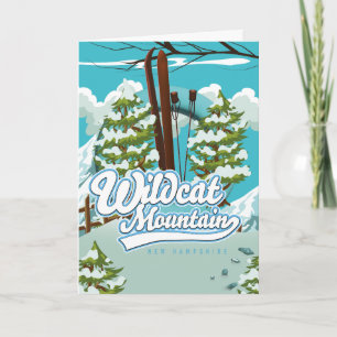 Cartes Pour Fêtes Annuelles Wildcat Mountain New Hampshire poster de ski Holid
