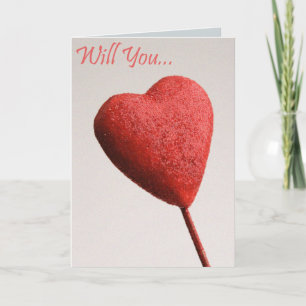 Cartes Pour Fêtes Annuelles Will You Be My Valentine