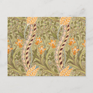 Cartes Pour Fêtes Annuelles William Morris Daffodil Garden Flower Classic Bota