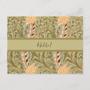 Cartes Pour Fêtes Annuelles William Morris Daffodil Garden Flower Classic Bota