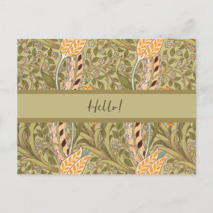 Cartes Pour Fêtes Annuelles William Morris Daffodil Garden Flower Classic Bota