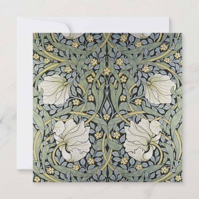 Cartes Pour Fêtes Annuelles William Morris - Design Motif Pimpernel (Devant)