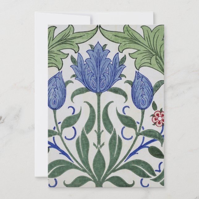 Cartes Pour Fêtes Annuelles William Morris - Fond d'écran floral (Devant)