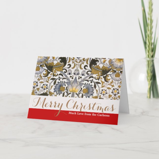 Cartes Pour Fêtes Annuelles William Morris Lodden Fleur florale (Devant)