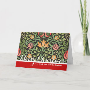 Cartes Pour Fêtes Annuelles William Morris Persian Floral Antique