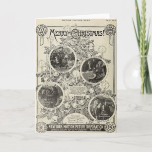 Cartes Pour Fêtes Annuelles William S Hart Noël 1914 publicité muette