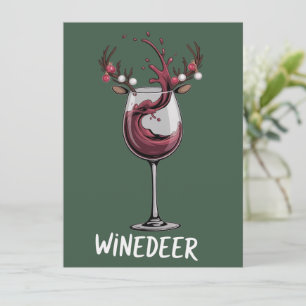 Cartes Pour Fêtes Annuelles Winedeer Drôle de Noël pour couples assortis de va