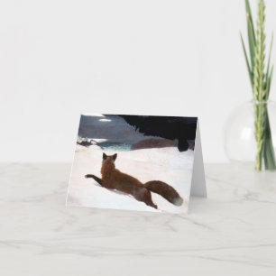 CARTES POUR FÊTES ANNUELLES WINSLOW HOMER : CHASSE À RENARD, 1893