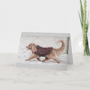 Cartes Pour Fêtes Annuelles Winter First Walk