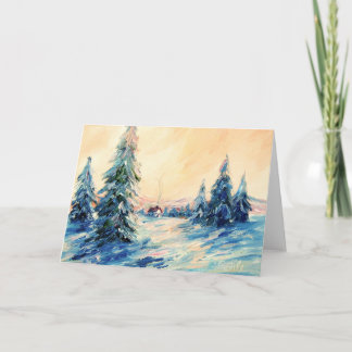 Cartes Pour Fêtes Annuelles Winter Settles