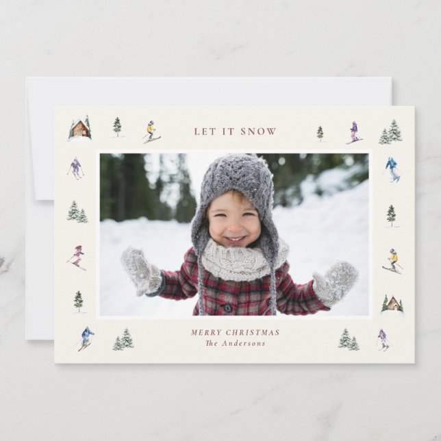 Cartes Pour Fêtes Annuelles WINTER SLOPES Photo  (Devant)