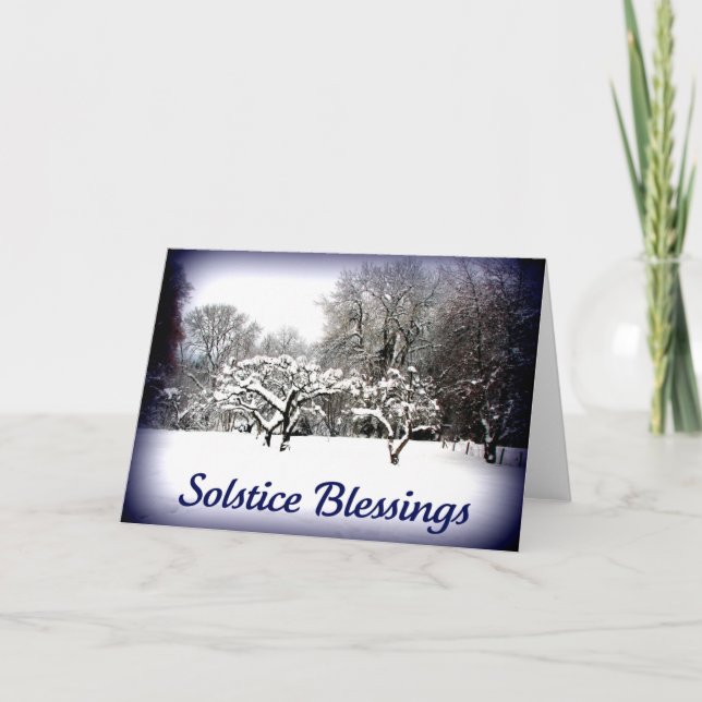 Cartes Pour Fêtes Annuelles Winter Solstice Greetings (Devant)