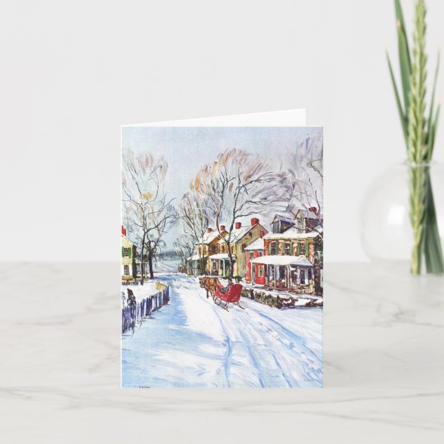 Cartes Pour Fêtes Annuelles Winter Wonderland (Devant)