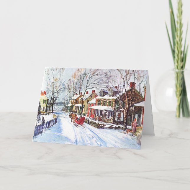 Cartes Pour Fêtes Annuelles Winter Wonderland (Devant)