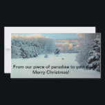 Cartes Pour Fêtes Annuelles Winter Wonderland<br><div class="desc">Sérénité dans l'hiver U.P.</div>