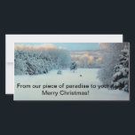 Cartes Pour Fêtes Annuelles Winter Wonderland<br><div class="desc">Sérénité dans l'hiver U.P.</div>