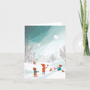 Cartes Pour Fêtes Annuelles Winter Wonderland