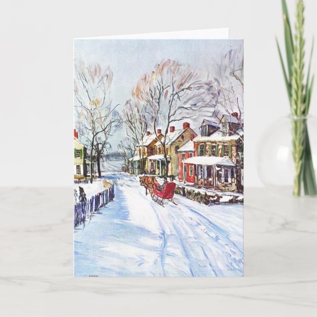 Cartes Pour Fêtes Annuelles Winter Wonderland (Devant)