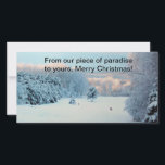 Cartes Pour Fêtes Annuelles Winter Wonderland<br><div class="desc">Un matin d'hiver parfait aux U.P.</div>